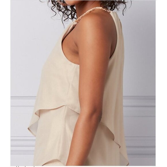 Women Le Chateau Foil Chiffon Halter Dress XXL - Picture 5 of 7